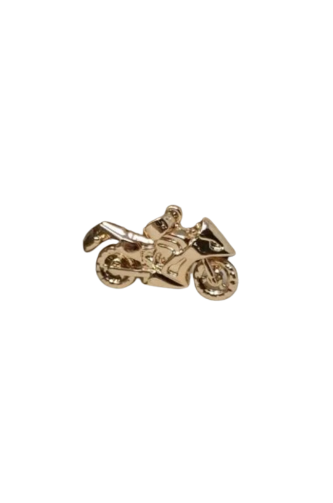 Gold Motorcycle Charm
