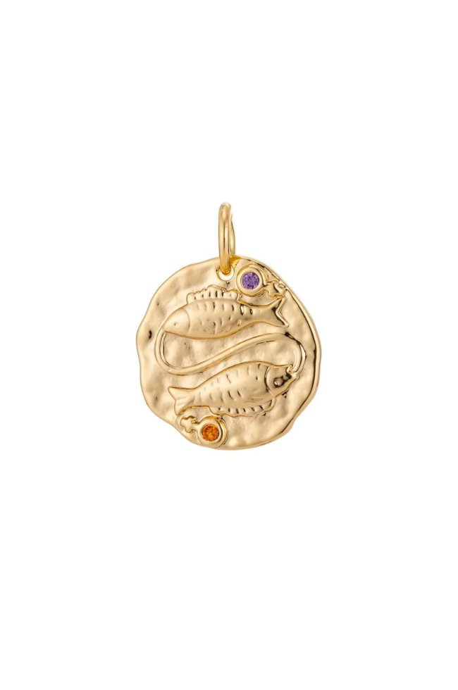 Colorful CZ Zodiac Coin Charm