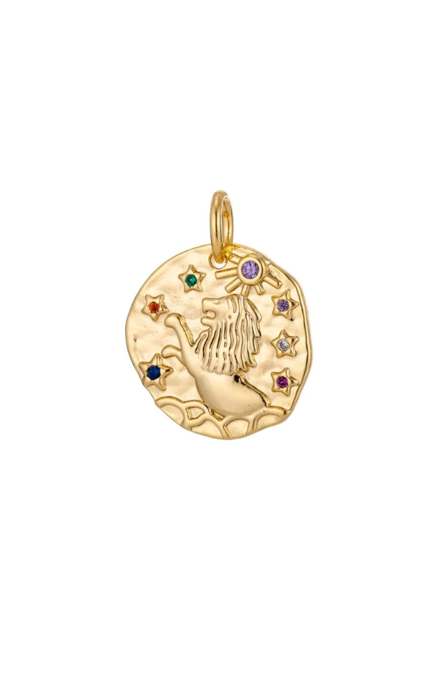 Colorful CZ Zodiac Coin Charm