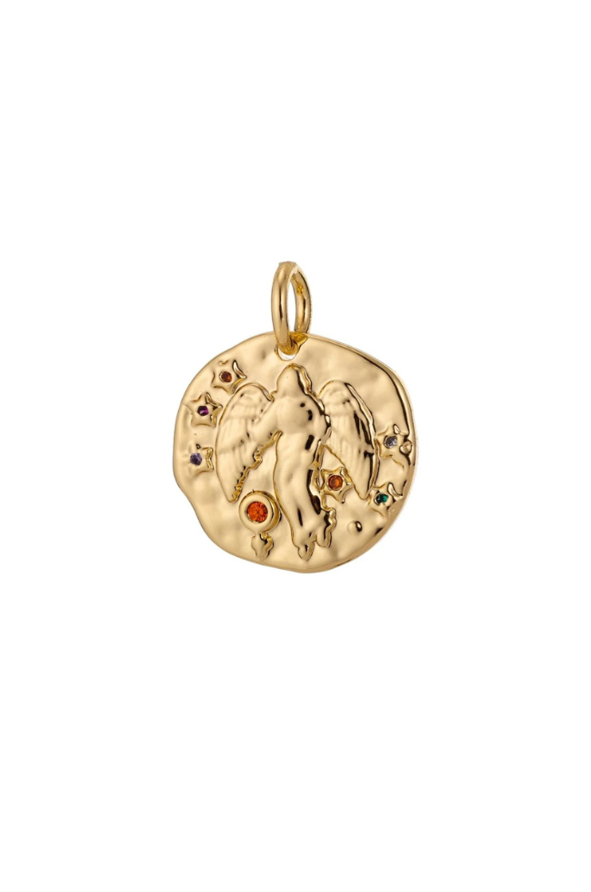 Colorful CZ Zodiac Coin Charm