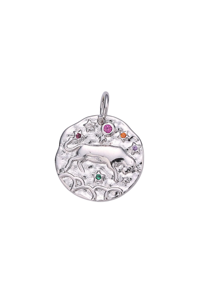 Colorful CZ Zodiac Coin Charm
