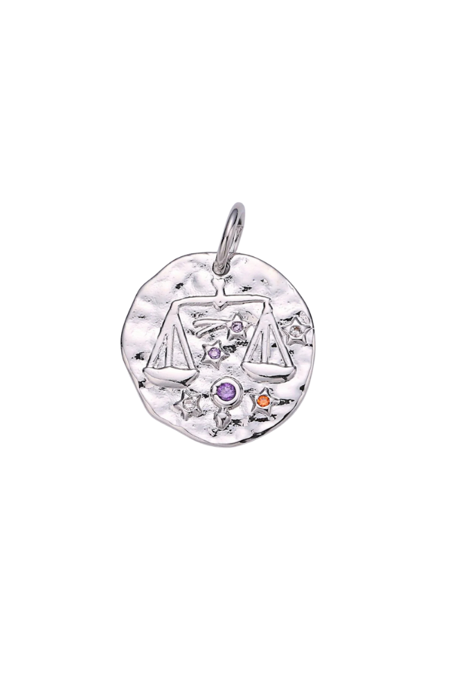 Colorful CZ Zodiac Coin Charm