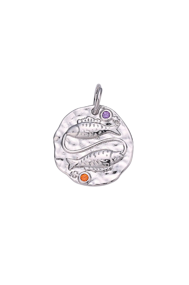 Colorful CZ Zodiac Coin Charm