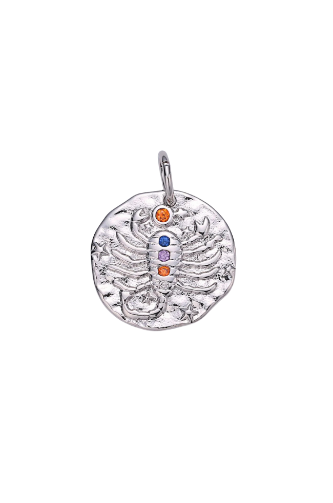 Colorful CZ Zodiac Coin Charm