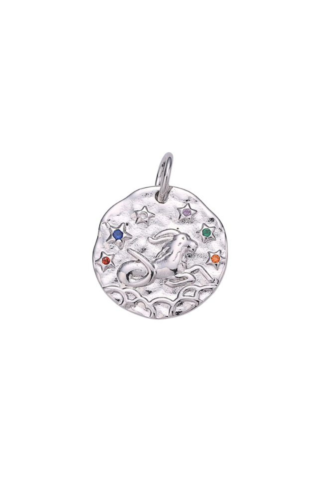 Colorful CZ Zodiac Coin Charm