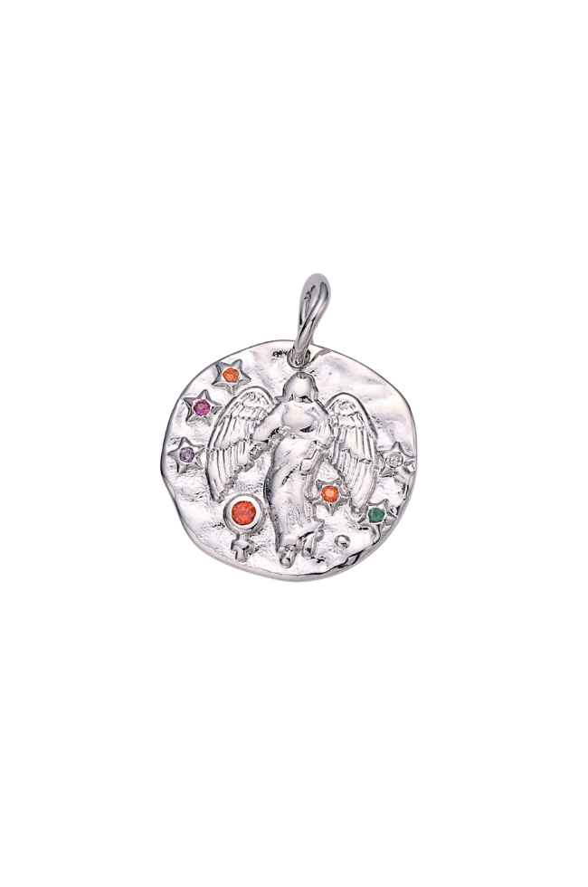 Colorful CZ Zodiac Coin Charm