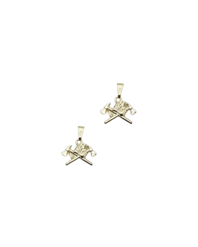 Gold Firefighter Charm
