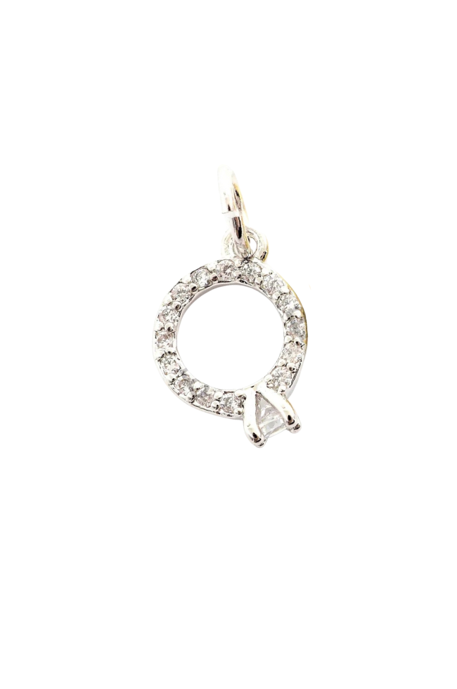 CZ Band Wedding Ring Charm