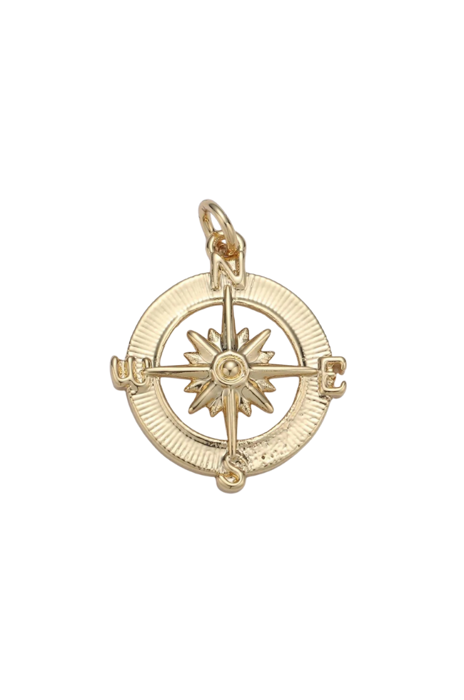 Compass Cut Out Charm