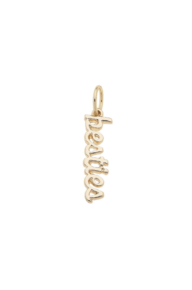 """Besties"" Cursive Word Charm"