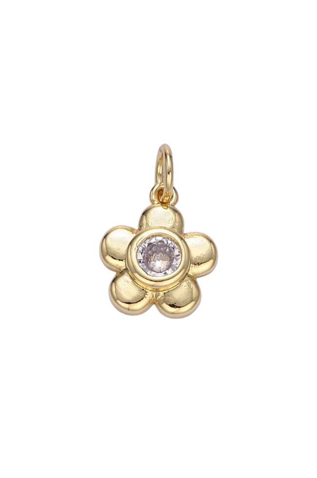 CZ Daisy Charm