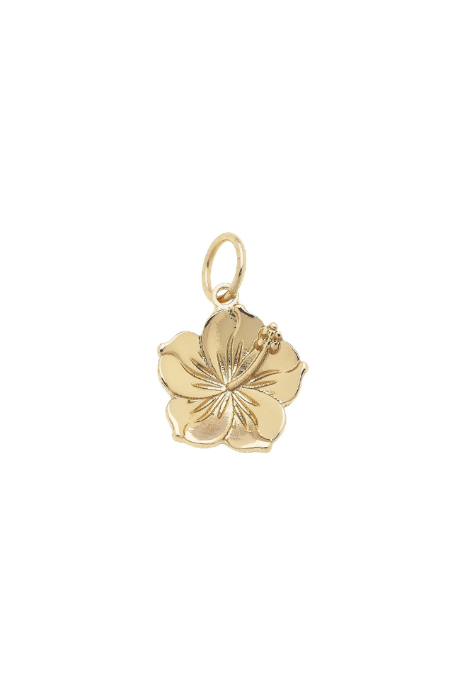 3D Hibiscus Flower Charm