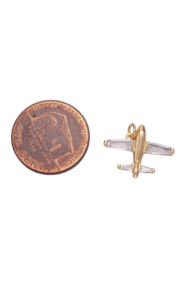 Baguette Airplane Charm