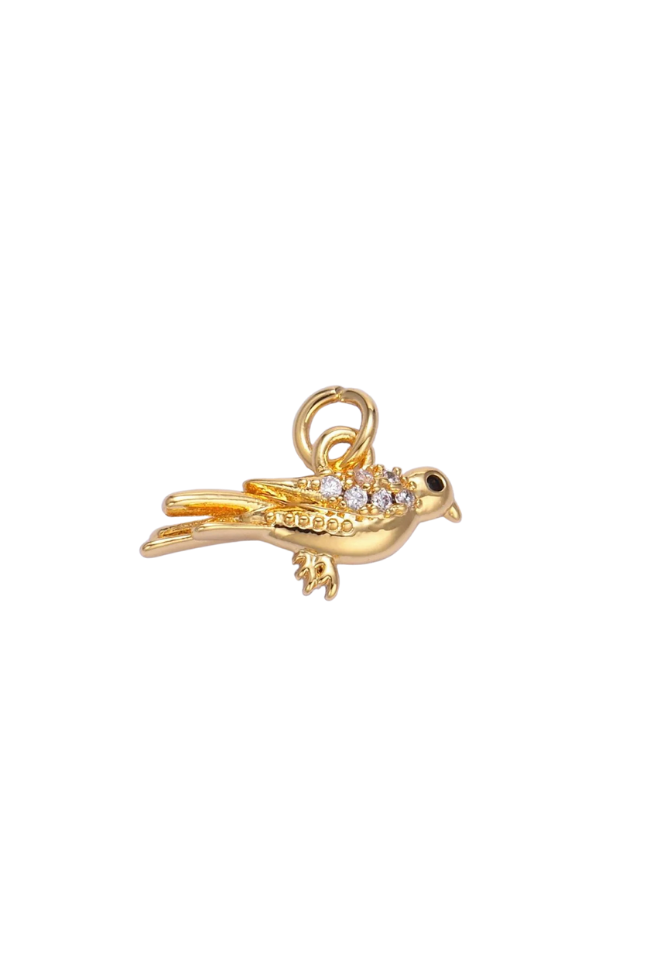CZ Song Bird Charm