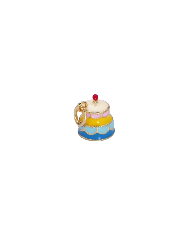Colorful Enamel Tier Cake Charm