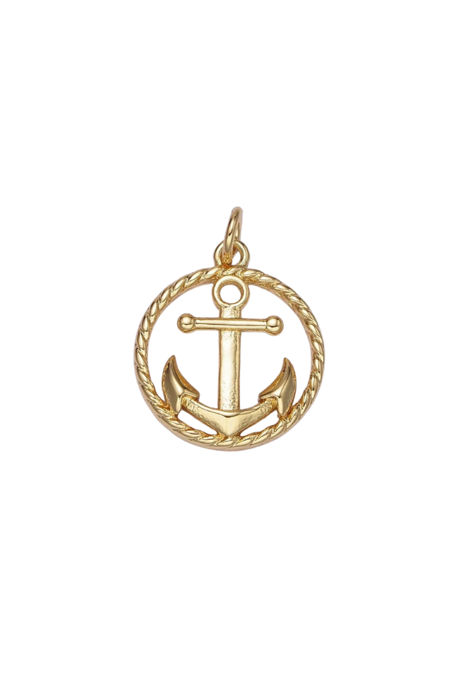 Braided Round Anchor Charm