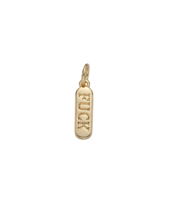 "Gold Bar ""Suck"" Charm"