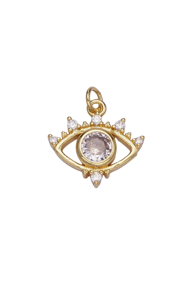 CZ Evil Eye Pendant