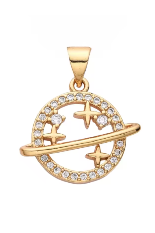 CZ Planet Charm