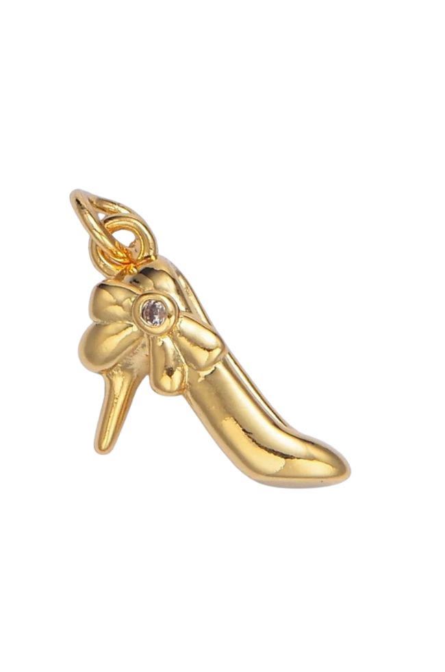 CZ Bow Kitten Heel Charm
