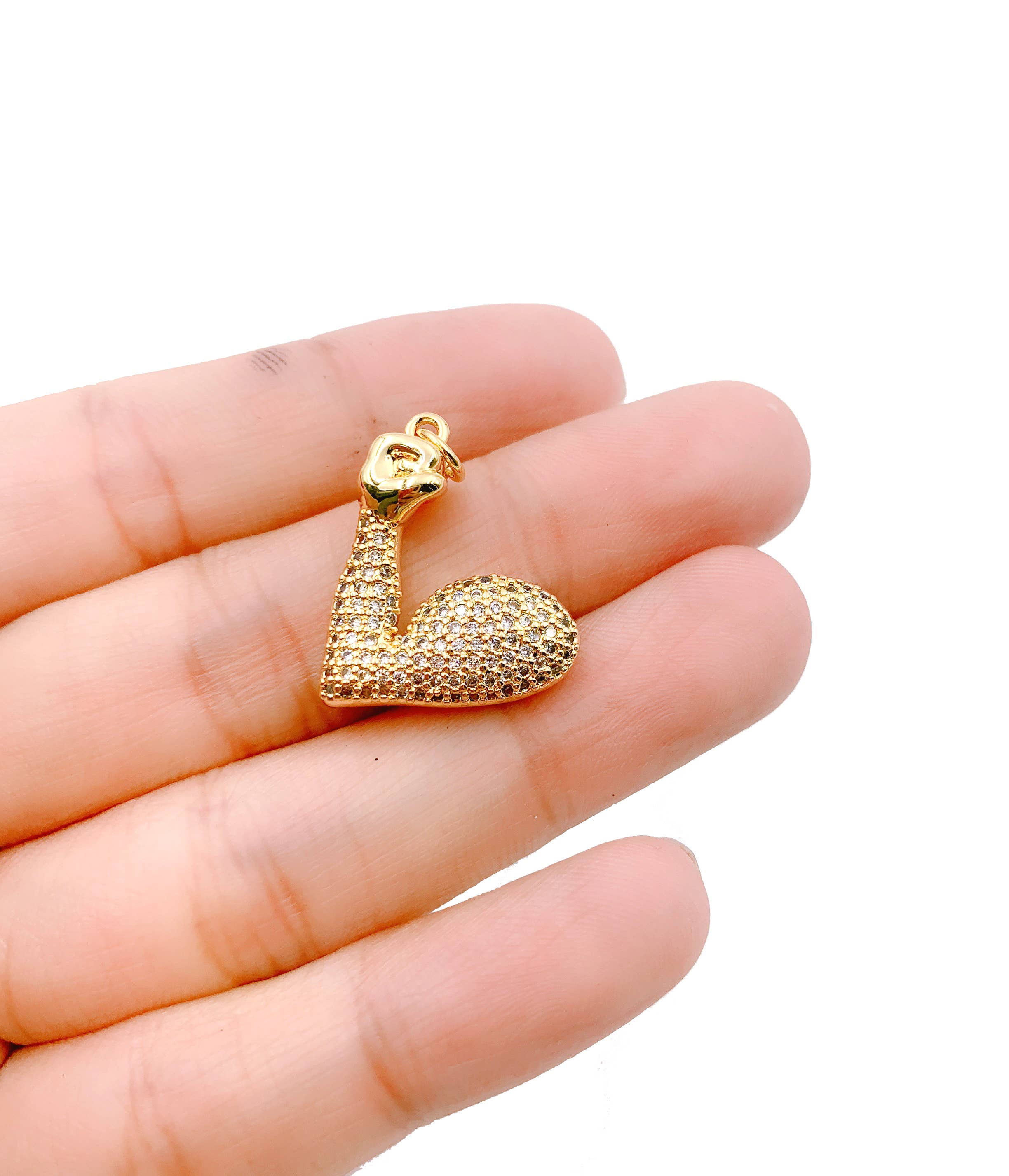 CZ Arm Muscle Charm